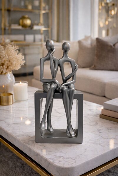 ersu store 25 cm Kaideli Couple Biblo Obje Süs Dekoratif Ev Ofis Aksesuar