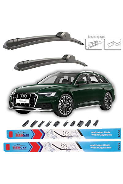 TEAMCAR Ștergătoare de parbriz Audi A6 (Allroad C8, 4A5) 2018-2024 – Set față