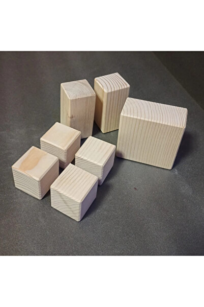 Producție proprie Wooden cube set for learning fractions
