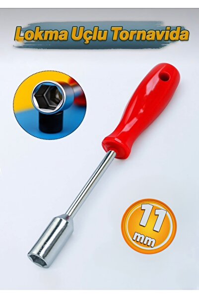 Berlin 11 mm Lokma Uçlu Tornavida Altıgen Köşeli Plastik Saplı 11 mm