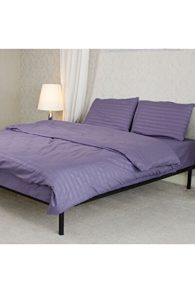 Home Still Microfiber Bedding Set, Damask, 2 Persons, Purple, 4 Pieces