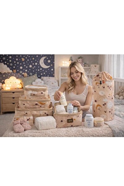 MorOflan 6-Piece Suitcase Organizer I Baby Dirty Laundry Basket Toy Basket I ...