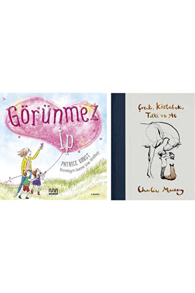 MundiKitap GÖRÜNMEZ İP + ÇOCUK,KÖSTEBEK,TİLKİ VE AT 2 Kitap Set