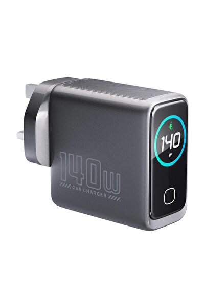 Tradeo شاحن ذكي بتقنية GaN PD بقدرة 140 واط مع شاشة TFT | 4 منافذ توصيل طاقة ...