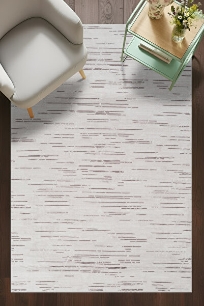 tropikal home Kaymaz Taban Modern Desen Halı Yolluk Leke Tutmaz Kolay Temizle...