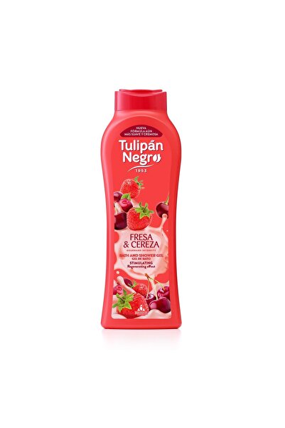Tulipan Negro ® Αφρόλουτρο Φράουλα & Κεράσι, διεγερτική δράση, 650 ml