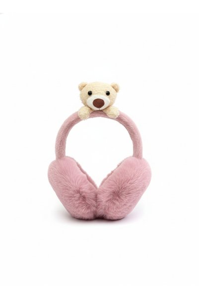 Beksy Accessory Sevimli Ayıcık Figürlü Peluş Kulaklık - Yumuşak Kışlık Kulak ...