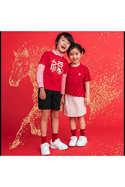 Giordano Kids’ Cotton Twill Drawstring Shorts with Elastic Waist