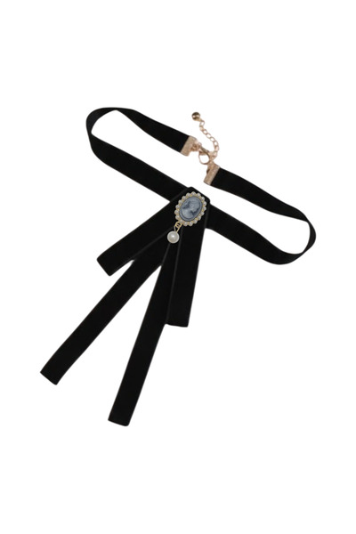 LO ADORO Kadife Yaka Broş Kadın Kravat Papyon Hediyelik Elbise Ceket Yaka iğn...