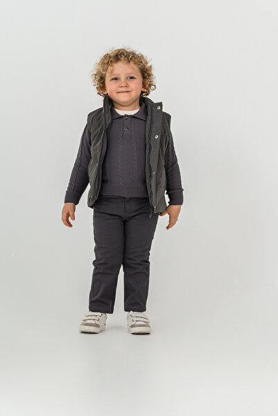 LUCY EXCLUSİVE 4-Piece Knitwear (Vest; Buttoned Knit Sweater; T-Shirt; Pants)...