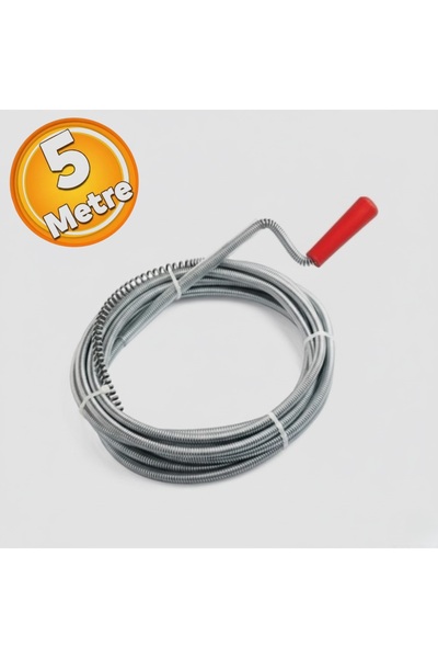Aslan AS005 Lavabo Klozet Ve Gider Boruları Tıkanıklık Açacağı 5 Metre
