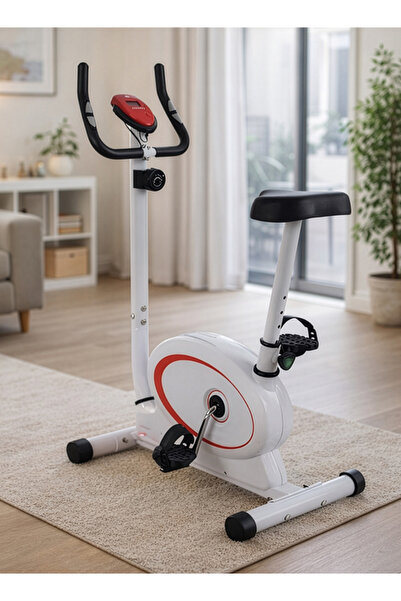 fitness w دراجة تمارين رياضية بثمانية مستويات مقاومة، ومقبض قابل للتعديل، تتح...