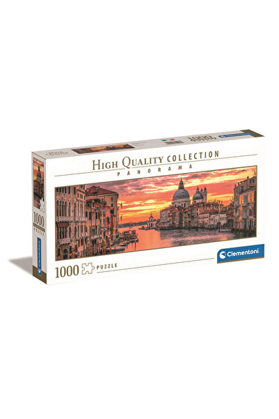 CLEMENTONI Orașe The Grand Canal Puzzle panoramic de 1000 piese Veneția