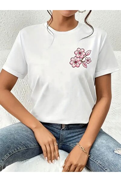 FUFLUNS TRIOC OVERSIZE CU Gâtul Bicicletă, Imprimat Floral, pentru Femei