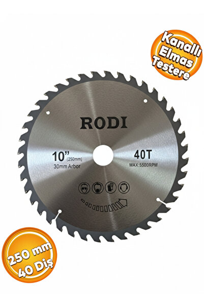 Rodi Ahşap Sunta Mdf Kesme Diski 250 mm 40 Diş Kesici Disk