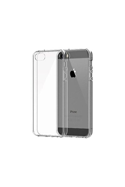 HanTeknolojim iPhone 5-5S Şeffaf Süper Silikon Kılıf