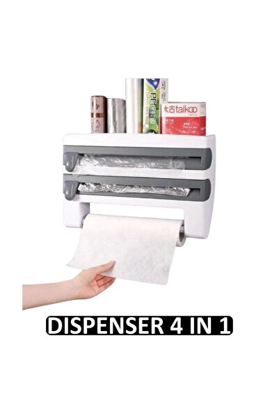 hoffmans Dispenser de Bucatarie 4 in 1 pentru Hartie, Folie de Aluminiu sau P...