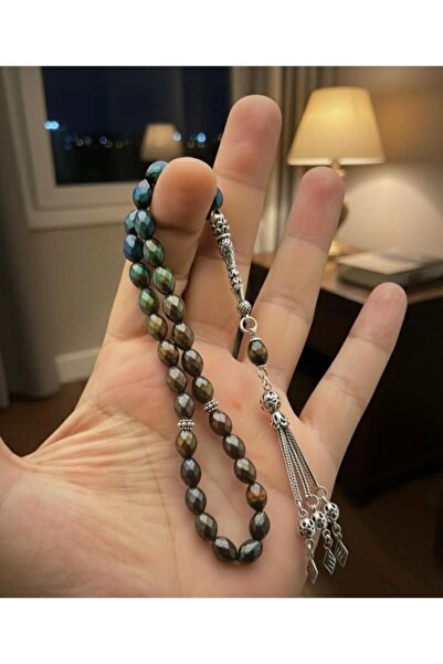 kral hediyelik His taşi 7 renk degiştıren doğal taş gümüş tasarımlı kutulu se...