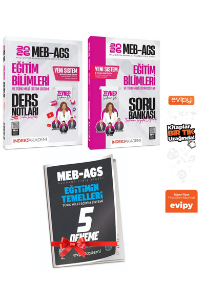İndeks Akademi Zeynep Salman İçli |YENİ SİSTEM 2026 MEB-AGS Eğitim Bilimleri ...