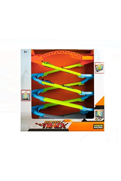 Lunix Pista Giga cu 4 Nivele si 4 Masini – Set de Joaca Vehicule