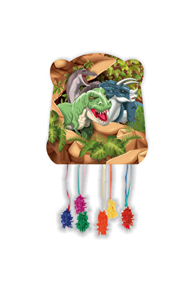 BEENsmile Dinosaur party pinata with strings 28 x 33 cm