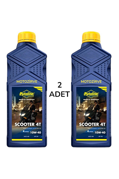 putoline Scooter 4T 10w40 Scooter Motosiklet Yağı 1 Lt (2 Adet)