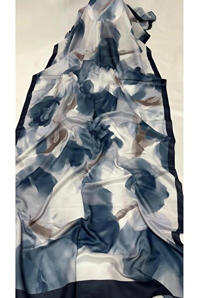 Karfa Scarfs Şal & Eşarp Lacivert Batik Desenli Soft Şal – Yumuşak Dokulu,Kay...