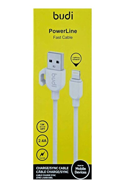 Budi Charger Cord And Fast Data Bus IPhone To USB Length Of 1 Meter