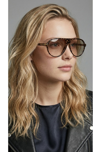 VEGA EYEWEAR Marcus Leopar Desenli kahverengi Unisex uv400 korumalı Trend Güneş Gözlüğü