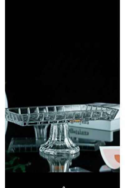 b11 استاند كيك وحلويات زجاجي مستطيل بقاعدة