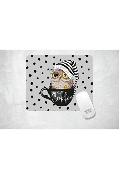 HobiShop Owl Night Owl - Mouse Pad cu imprimeu pătrat