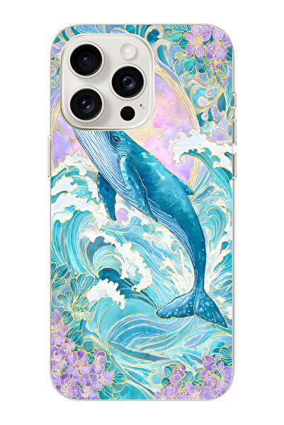 moonset Iphone 14 Pro Max Uyumlu Baskılı Yumuşak Silikon Şeffaf Telefon Kılıfı