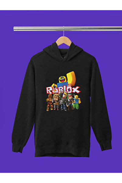 MAGORS SWEATSHIRT CU GLUGĂ PENTRU BĂIEȚI, IMPRIMAT ROBLOX, 3 fire, CALITATE, ...
