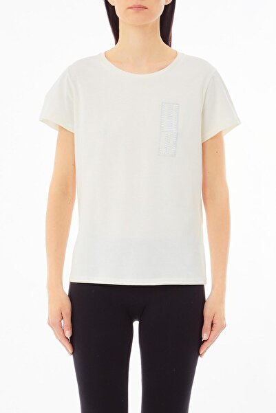 liu.jo Γυναικείο T-Shirt White Crew Neck - Κοντό μανίκι, Casual, TA5170JS923-...