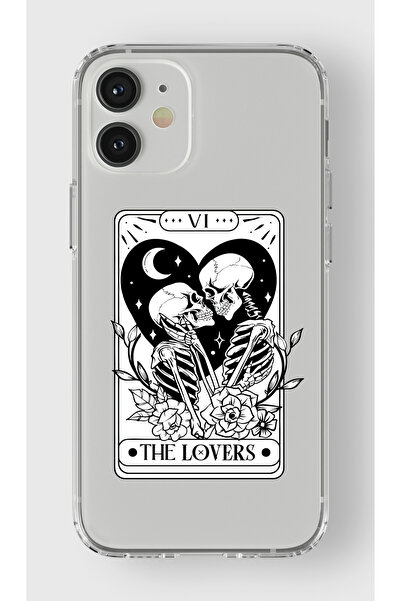 moonset Iphone 12 Mini Uyumlu Baskılı Yumuşak Silikon Şeffaf Telefon Kılıfı