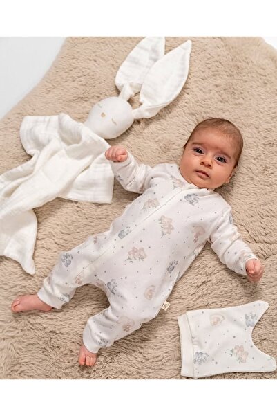 KapsülBebek 100% Organic Cotton Zippered Baby Romper - Hat