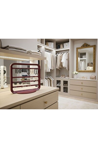 Üçüncü Boyut Baskı Dünyası حامل المجوهرات والأقراط - منظم أقراط متعدد الأقسام...