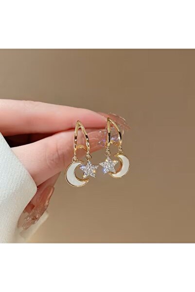 Minnoş Dükkan Ay Yıldız Küpe