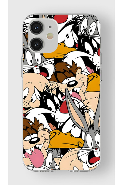 moonset Iphone 12 Mini Uyumlu Baskılı Yumuşak Silikon Şeffaf Telefon Kılıfı