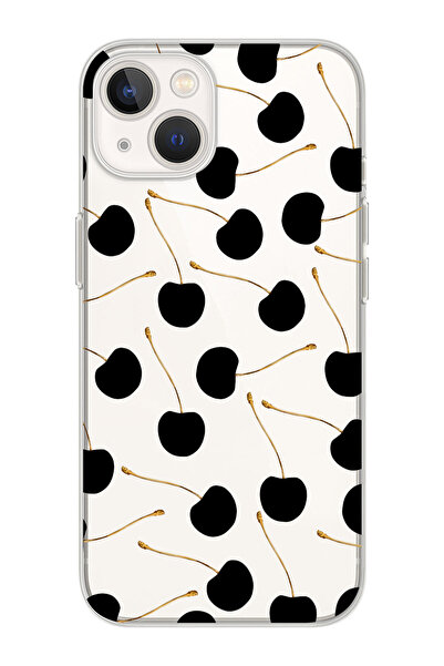 moonset Iphone 15 Uyumlu Baskılı Yumuşak Silikon Şeffaf Telefon Kılıfı