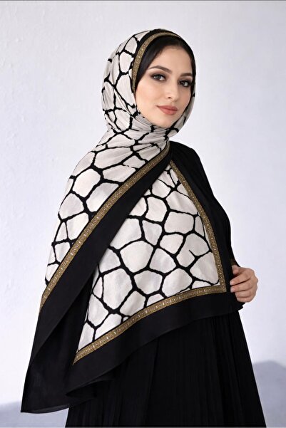 masalsu Șal din bumbac cu model de piatră