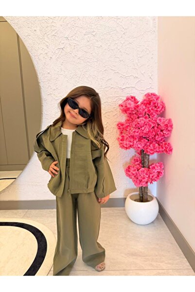 KOKOŞ BEBEK Κοριτσίστικο υφαντό σετ 2 τεμαχίων, άνετη εφαρμογή, κομψός συνδυα...