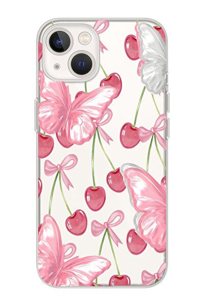 moonset Iphone 15 Uyumlu Baskılı Yumuşak Silikon Şeffaf Telefon Kılıfı