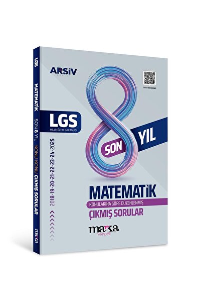 Marka Yayınları Marka 2026 8. Sınıf LGS Matematik Çıkmış Sorular Son 8 Yıl Ko...