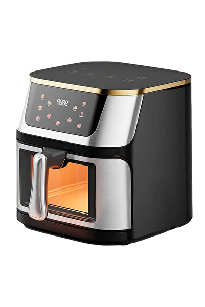 Dasbo Hot air fryer, Silver Crest oil-free airfryer, Digital touch screen, Pr...