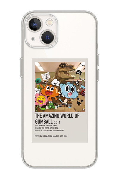 moonset Iphone 15 Uyumlu Baskılı Yumuşak Silikon Şeffaf Telefon Kılıfı