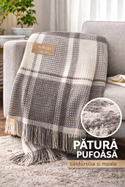 aksu cozy life Gorgeous soft Turkish blanket made of cotton fibers