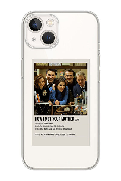 moonset Iphone 15 Uyumlu Baskılı Yumuşak Silikon Şeffaf Telefon Kılıfı