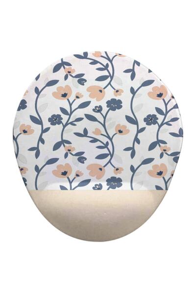 HobiShop Flowers1 Oval Wrist Rest Mouse Pad