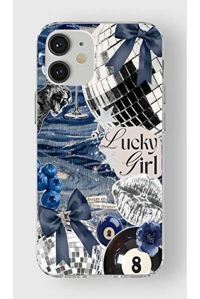 moonset Iphone 12 / 12 Pro Uyumlu Baskılı Yumuşak Silikon Şeffaf Telefon Kılıfı